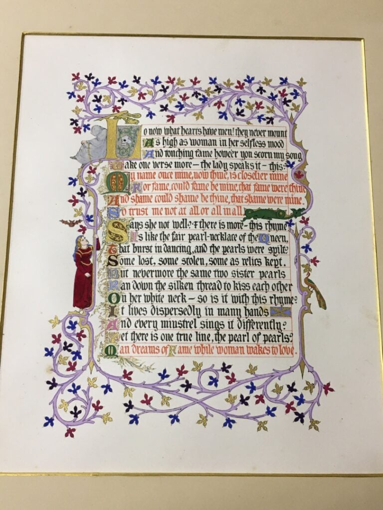 Sir Alfred TENNYSON. - Idylls of the King - Recueil de neuf enluminures en coul…