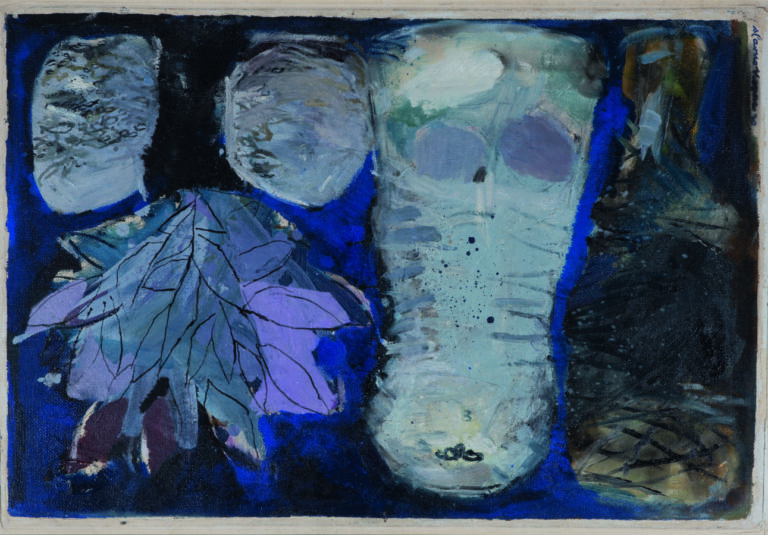 Slavko KOPA (1913-1995) - Arbuste violet, 1970 - Huile sur isorel, signée et da…