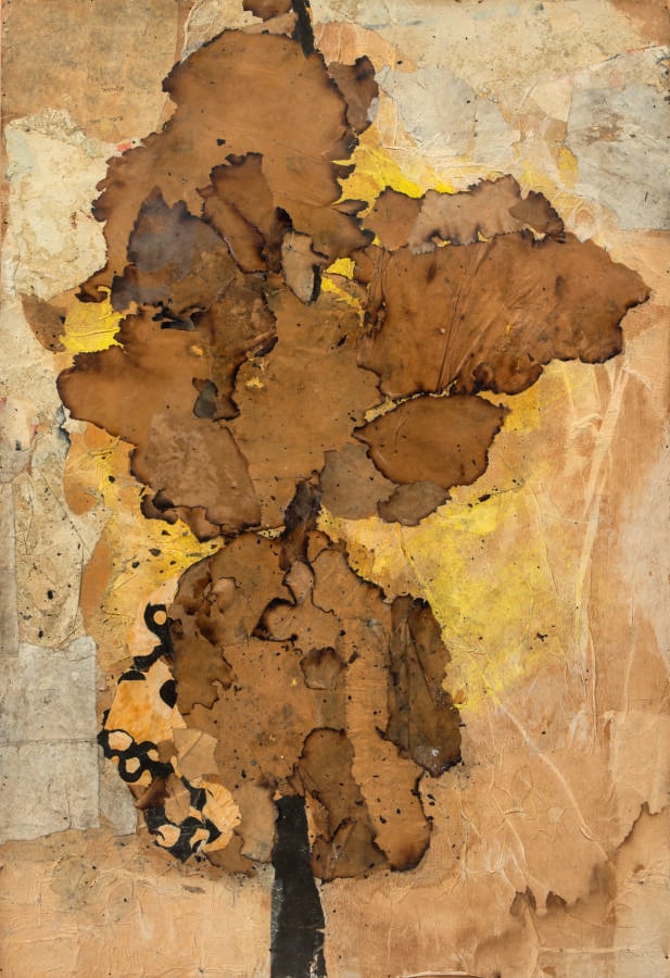 Slavko KOPA (1913-1995) - Chêne 1976 - Collage et technique mixte sur carton, t…