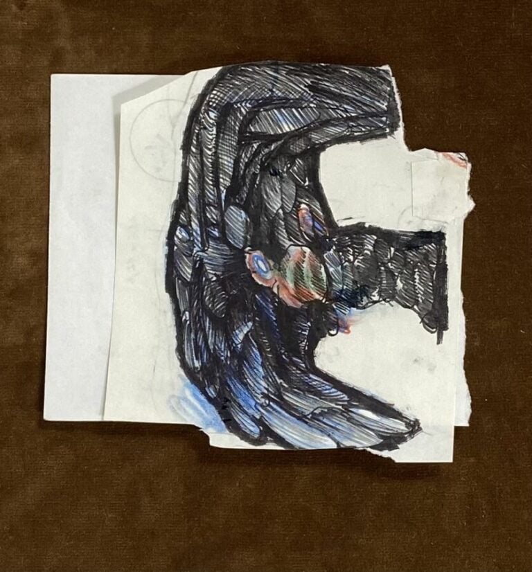 Slavko KOPA (1913-1995) - Composition avec une femme - Encre sur papier, cachet…