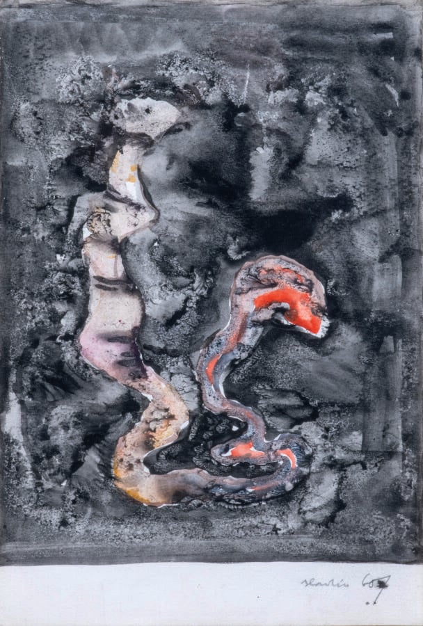 Slavko KOPA (1913-1995) - Composition fantastique, 1960 - Gouache et technique…