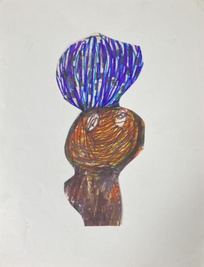 Slavko KOPA (1913-1995) - Deux personnages - Crayon sur papier, cachet du monog…
