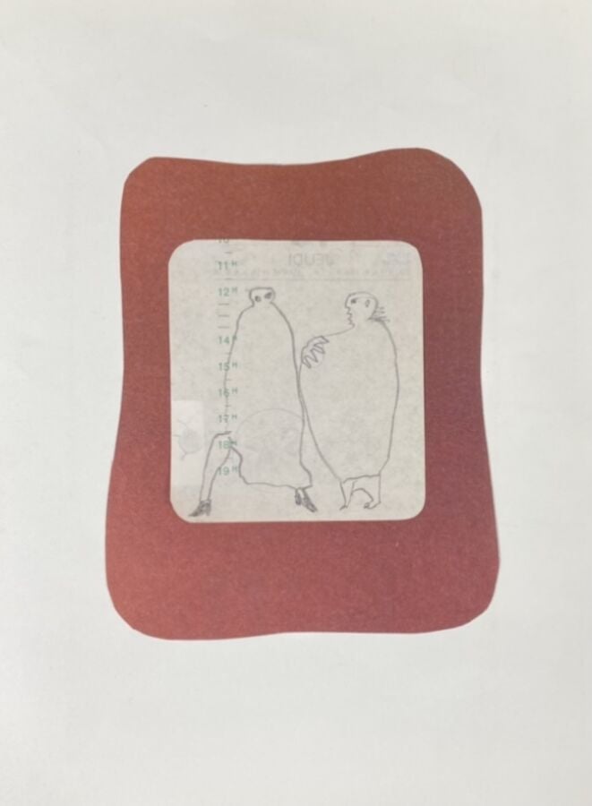 Slavko KOPA (1913-1995) - Deux personnages - Crayon sur papier, cachet du monog…