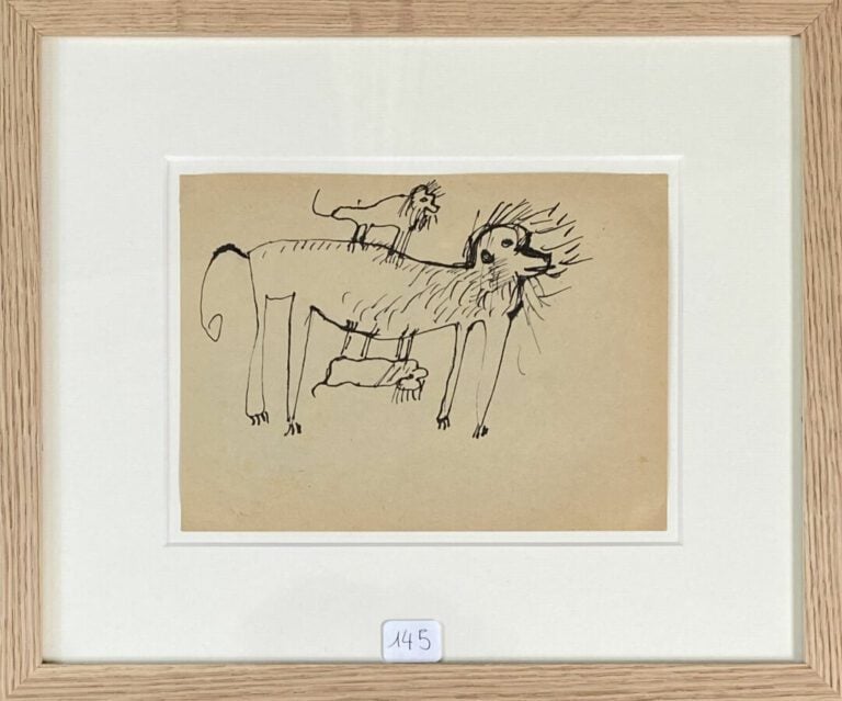 Slavko KOPA (1913-1995) - Maternité, 1948-1949 - Encre sur papier, cachet du mo…
