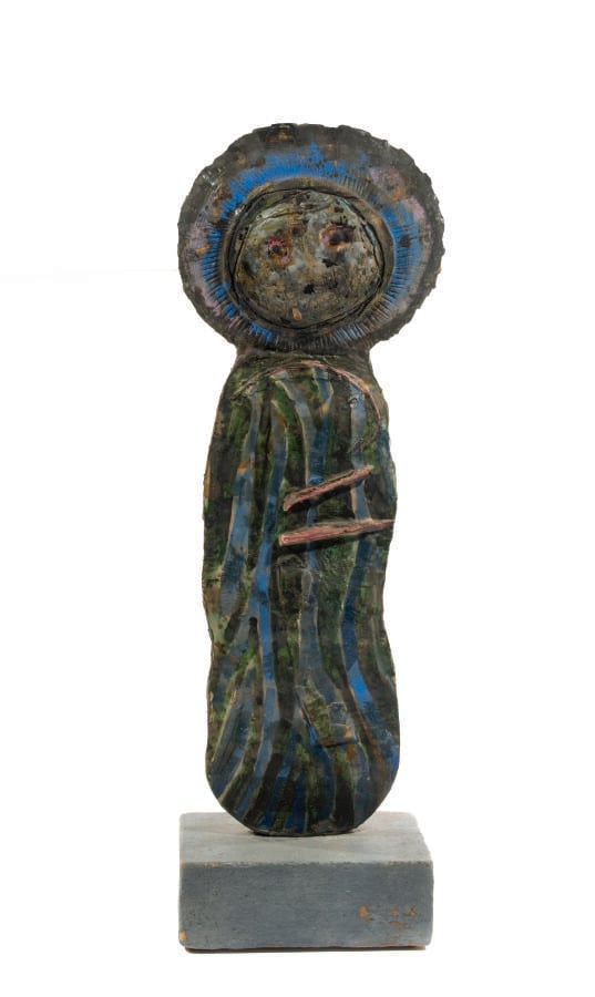 Slavko KOPA (1913-1995) - Papillon icone ,1953 - Ciment et plâtre, émaillé, sig…