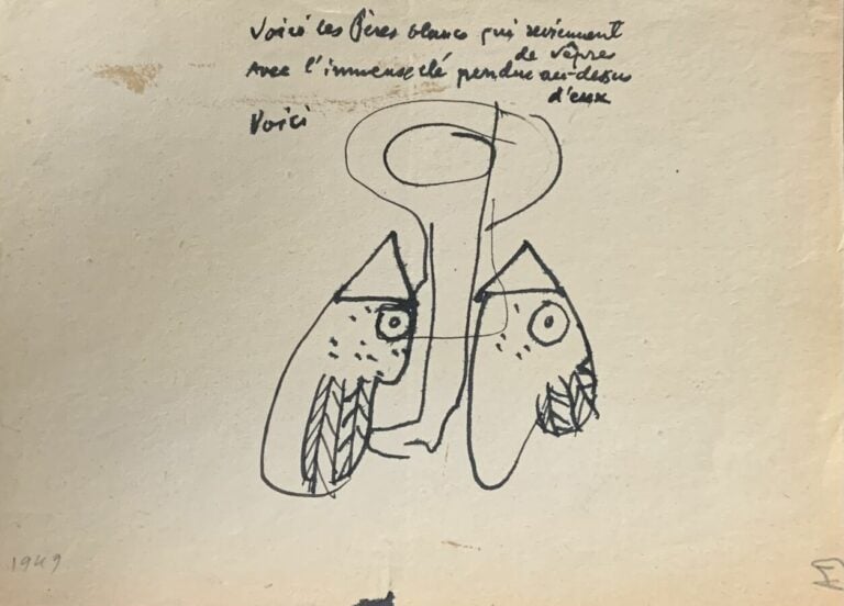 Slavko KOPA (1913-1995) - Scènes animées et portraits, - Feuillet avec 4 encres…