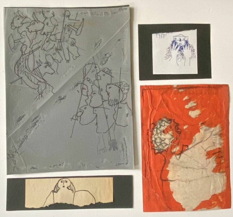 Slavko KOPAC (1913-1955) - Animal, 1989, - Collage et technique mixte sur papie…