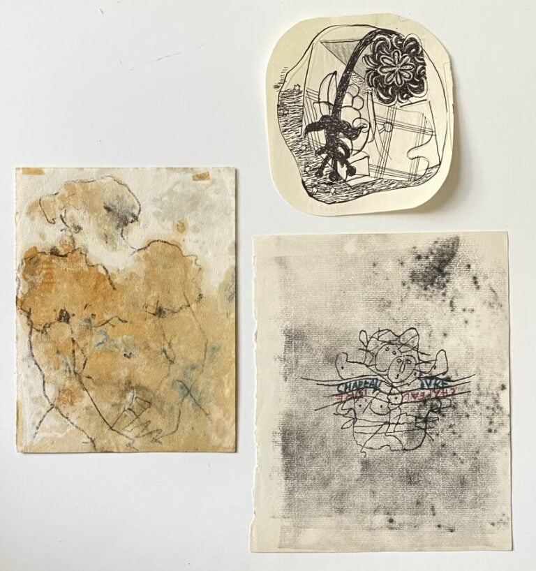 Slavko KOPAC (1913-1955) - Chapeau ivre - Technique mixte sur papier, cachet du…
