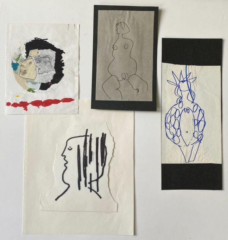 Slavko KOPAC (1913-1955) - Nu - Encre sur papier calque contrecollé sur papier…