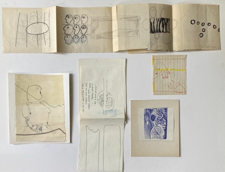 Slavko KOPAC (1913-1955) - Personnage - Technique mixte sur papier calque , cac…