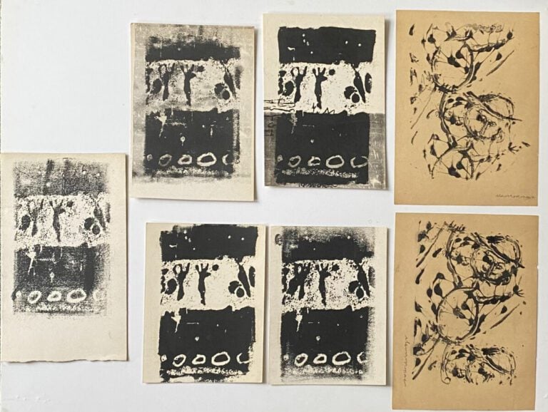 Slavko KOPAC (1913-1955) - Sans titre circa 1961(5) ; composition au personnage…