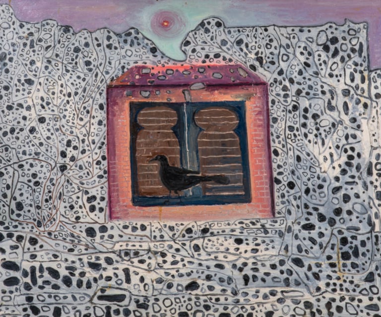Slavko KOPAC (1913-1995) attribué à - Composition à l'oiseau - Huile sur isorel…