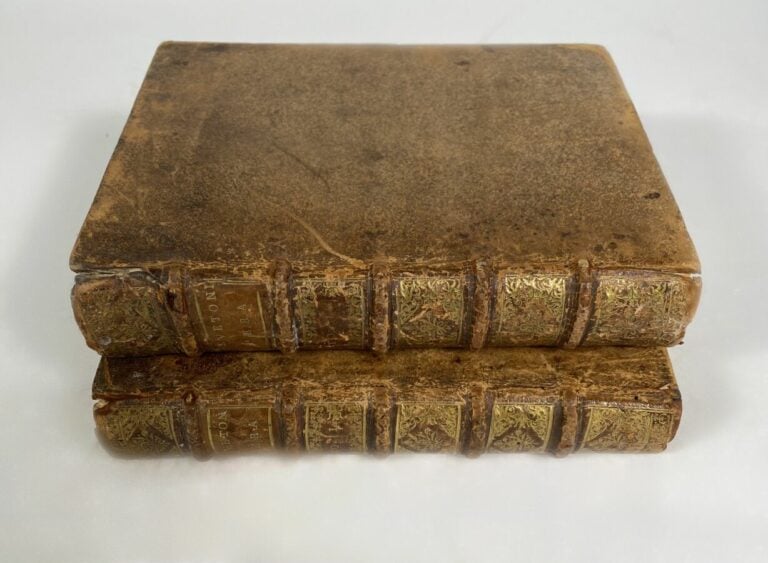 Suétone Opera - Franciscus Halma, 1714. - 2 vols plein veau in-quarto