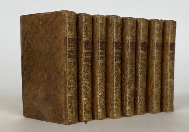 Sully - Mémoires - Londres,1767 - 8 vol in-12 pl veau