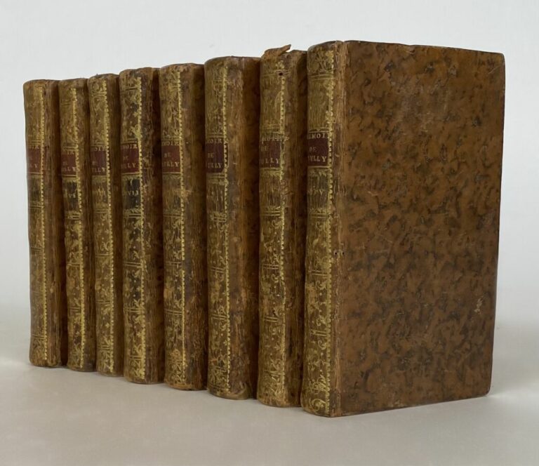 Sully - Mémoires - Londres,1767 - 8 vol in-12 pl veau
