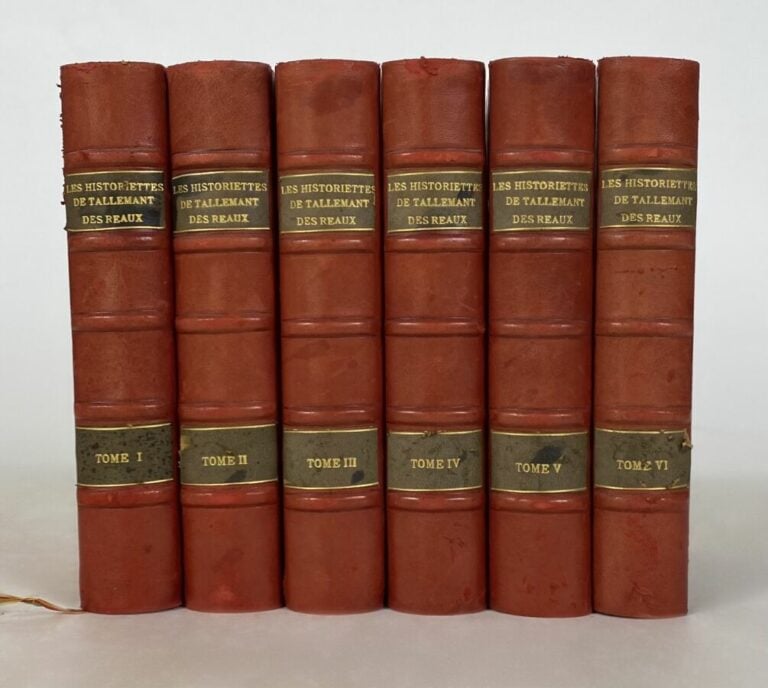 Tallemant des Réaux - OEuvres - P.,Techener,1862 - 6 vol in-8 demi-basane