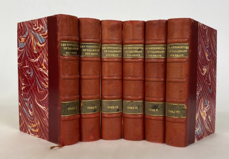 Tallemant des Réaux - OEuvres - P.,Techener,1862 - 6 vol in-8 demi-basane