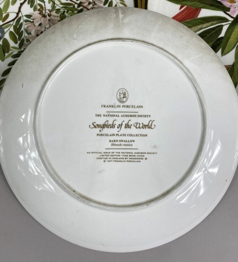 The National Audubon Society - Suite de dix assiettes en porcelaine à décor pol…