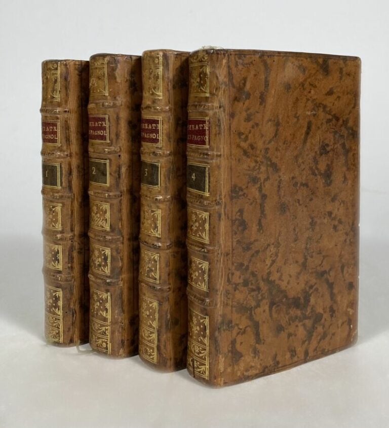 Théâtre espagnol Ancy le jeune, 1770. - 4 vols in-12, plein veau.
