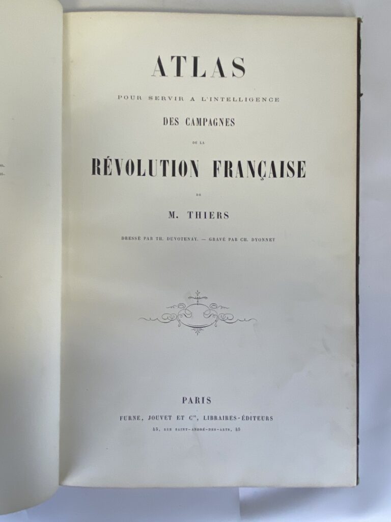 THIERS (Adolphe) : - Histoire de la Révolution française. - Paris. Furne, 1839…