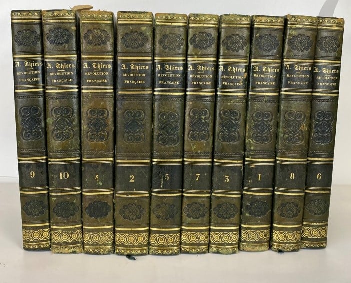 THIERS (Adolphe) : - Histoire de la Révolution française. - Paris. Furne, 1839…