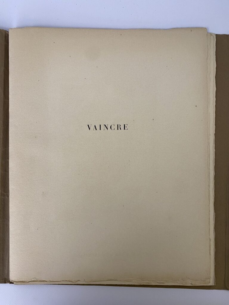 VAINCRE - Album édité par le Front National des Peintres au profit des Francs-T…