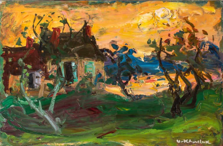 Vasyl KHMELUK (1903-1986) - Paysage - Huile sur toile, signée en bas à gauche 5…