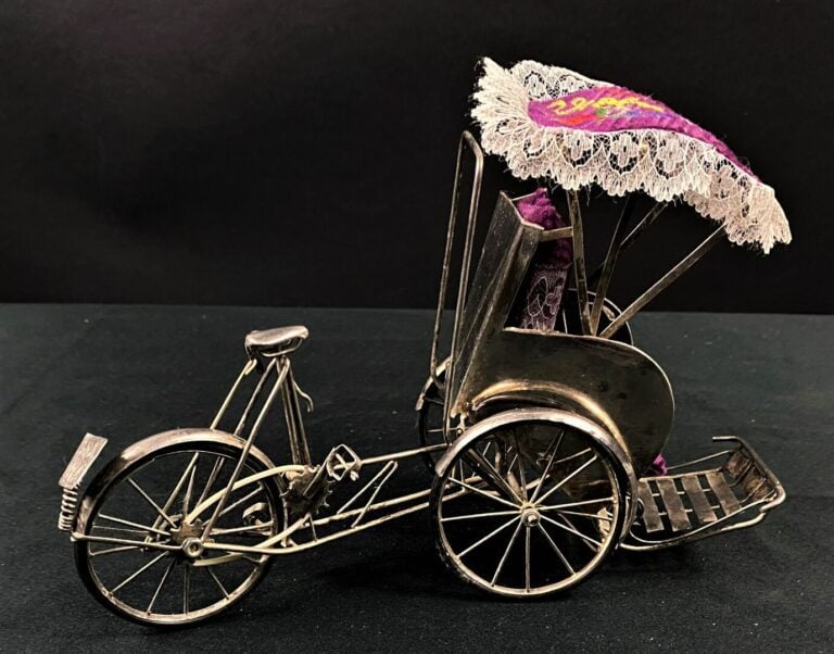 VIETNAM/INDOCHINE - Carriole en argent (min. 800) - Poids brut :135,5 g - H : 1…