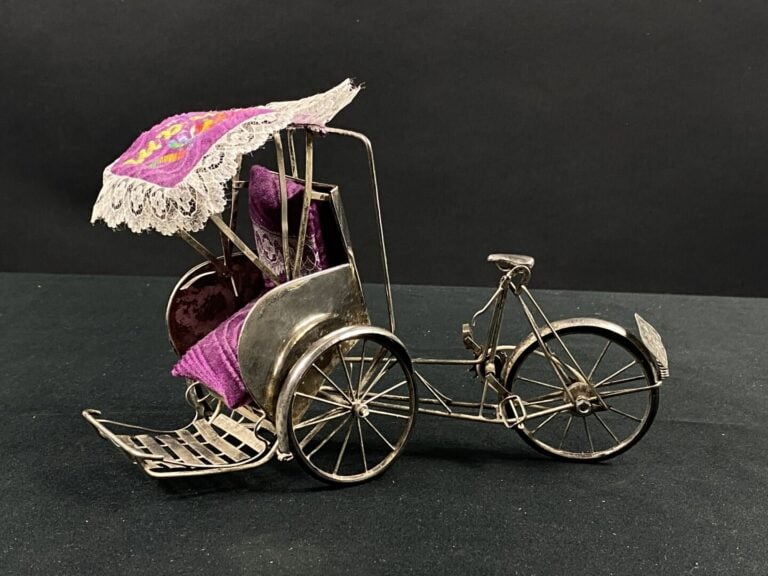 VIETNAM/INDOCHINE - Carriole en argent (min. 800) - Poids brut :135,5 g - H : 1…