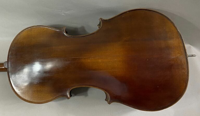 Violoncelle d'étude - Longueur totale : 117 cm - Longueur corps : 70 cm - (mauv…