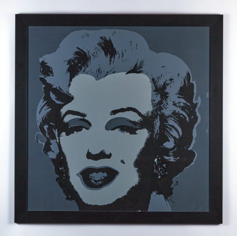 WARHOL Andy (1928-1987) - "Marilyn black" - Sérigraphie Sunday Blue Morning - 9…