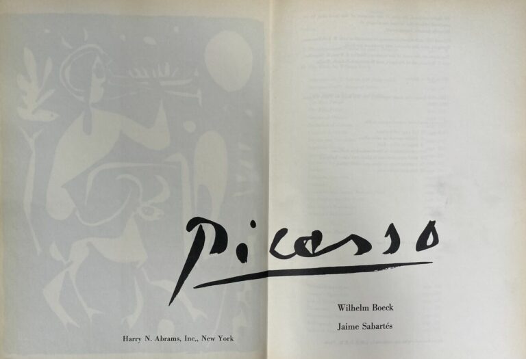 [Wilhelm Boeck/Jaime Sabartès:Picasso].Edité a New-York par New York: Harry N.…