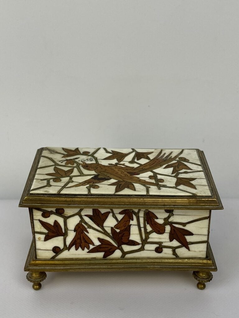 [X] Ferdinand DUVINAGE (1813-1874) et Maison A. GIROUX - Petite boîte à timbres…