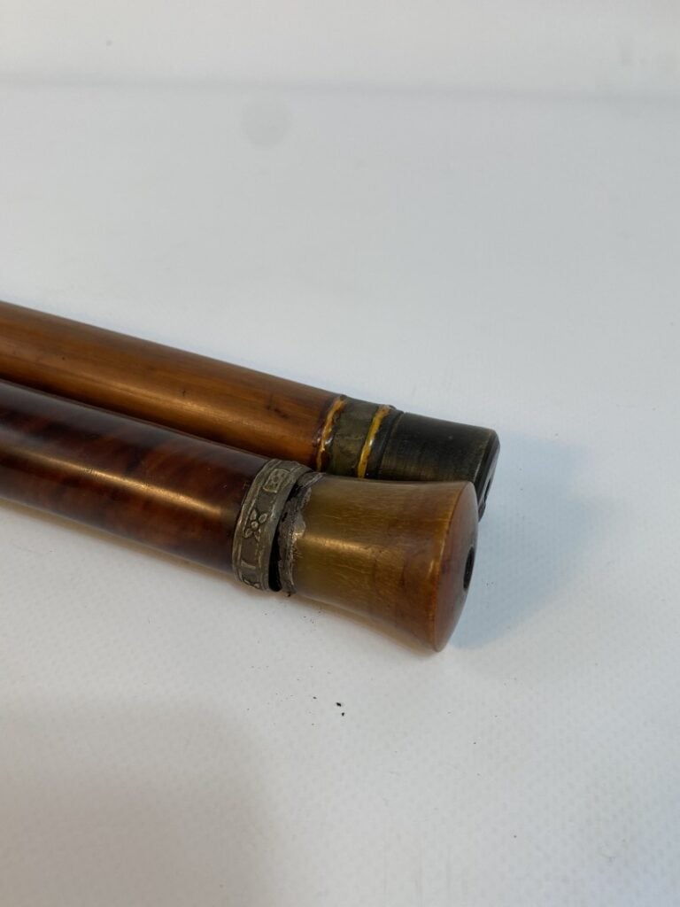 [X] PIPE A OPIUM EN ECAILLE AVEC INCRUSTATIONS DE NACRE - Chine ou Vietnam - A…