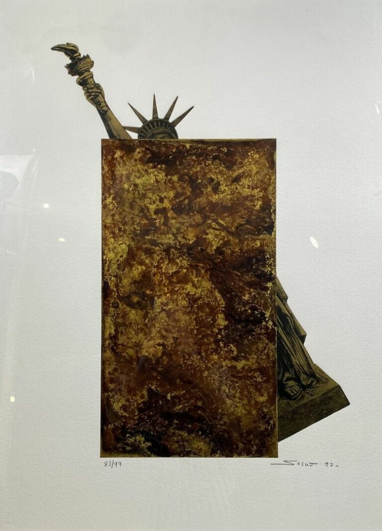 Sacha SOSNO (1937-2013) - Statue de la Liberté, 1992 - Lithographie - Signée en…