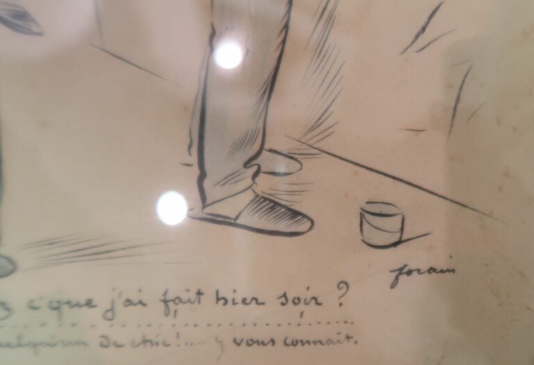 Jean-Louis FORAIN (1852-1931) - "Devinez c'que j'ai fait hier soir?" - Encre et…