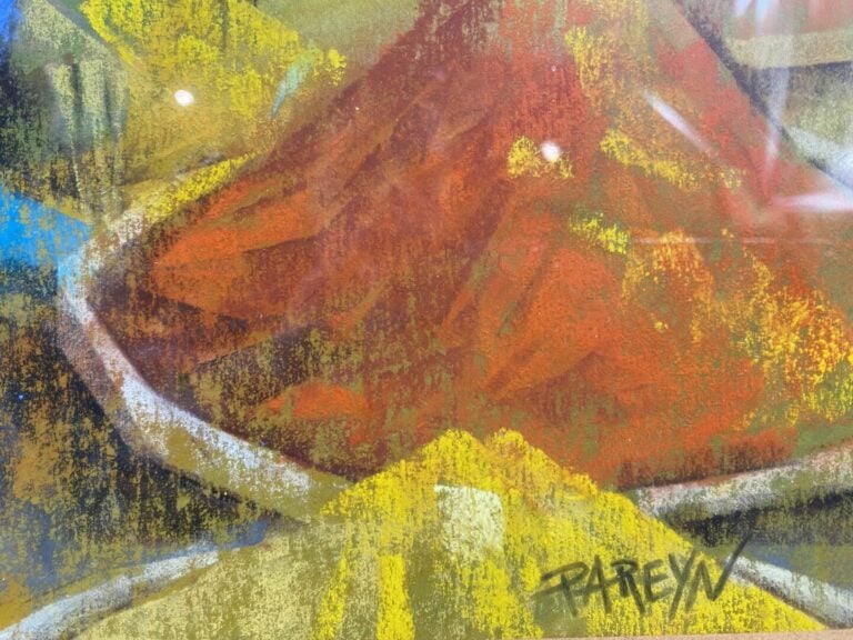 PRAEYIN (XXe siècle) - Le marché aux épices - Pastel - Signé en bas à droite -…