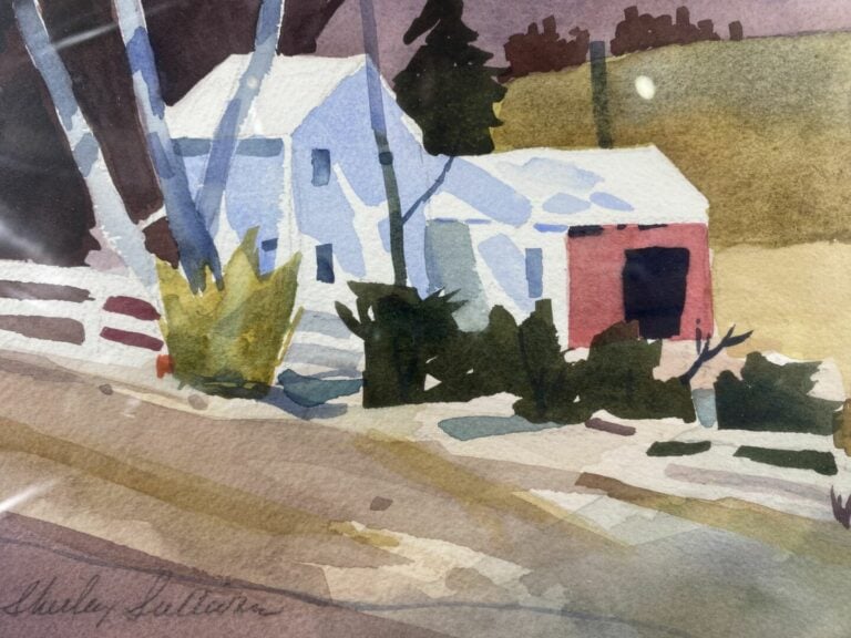 Shirley SULLEIR (?) (XXe siècle) - Deux paysages de campagne - Deux aquarelles…