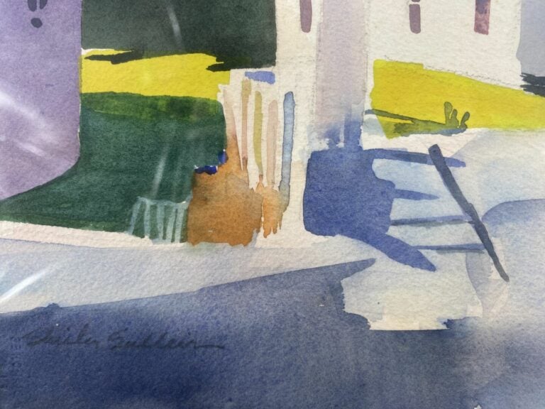 Shirley SULLEIR (?) (XXe siècle) - Deux paysages de campagne - Deux aquarelles…