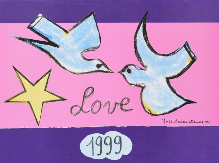 Yves SAINT LAURENT (1936-2008) - Love - 1994, 1996, 1998, 1999 - Suite de quatr…