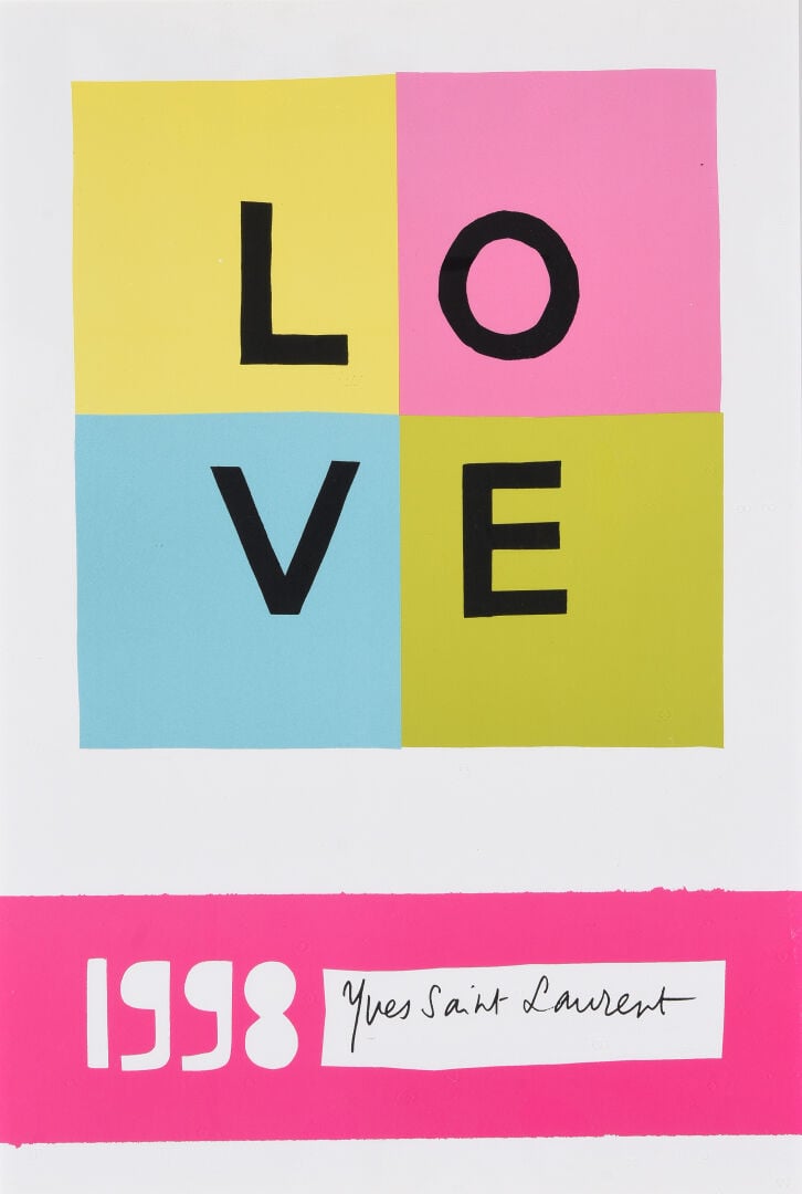 Yves SAINT LAURENT (1936-2008) - Love - 1994, 1996, 1998, 1999 - Suite de quatr…