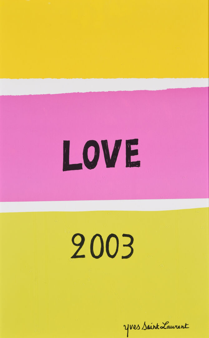 Yves SAINT LAURENT (1936-2008) - Love - 2002, 2003, 2004, 2005, 2006 et 2007 -…