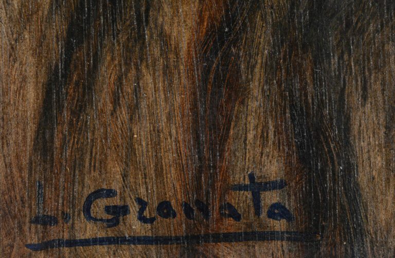 Louis GRANATA (1901-1964) - Berger corse - Huile sur panneau de bois - Signé en…