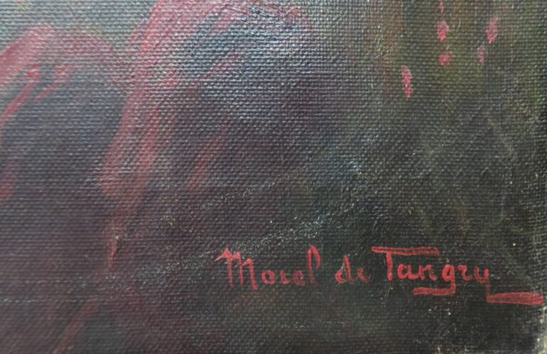 Adelin Charles MOREL DE TANGUY (1857-1930) - Un coin de l'Estérel - Huile sur t…