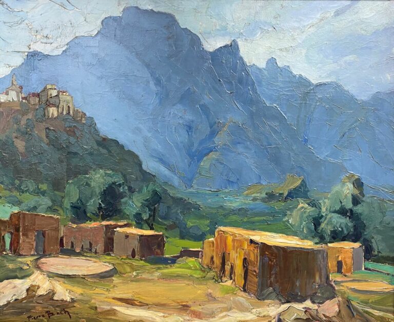 Pierre BACH (1906-1971) - Paysage de montagne - Huile sur toile - Signée en bas…