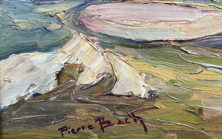 Pierre BACH (1906-1971) - Paysage de montagne - Huile sur toile - Signée en bas…