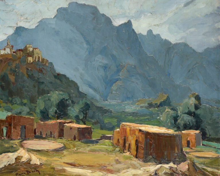 Pierre BACH (1906-1971) - Paysage de montagne - Huile sur toile - Signée en bas…