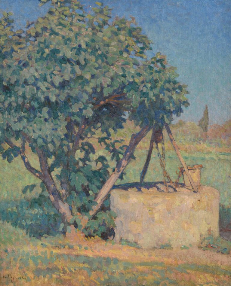 Marcel Dominique POGGIOLI (1882-1969) - Puits en Corse - Huile sur toile - Sign…
