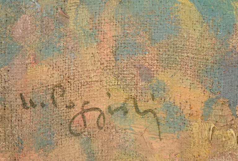 Marcel Dominique POGGIOLI (1882-1969) - Puits en Corse - Huile sur toile - Sign…