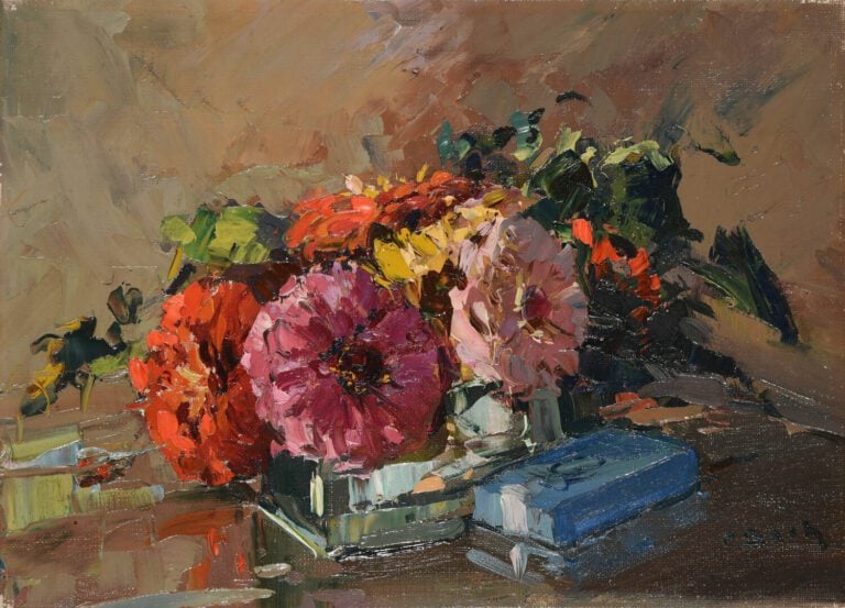 Pierre BACH (1906-1971) - Bouquet de fleurs - Huile sur toile - Signée en bas à…